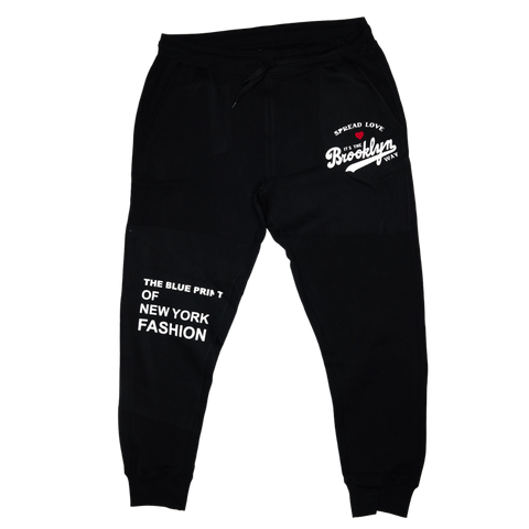 Sweatpants. Spread love, it's the Brooklyn way,